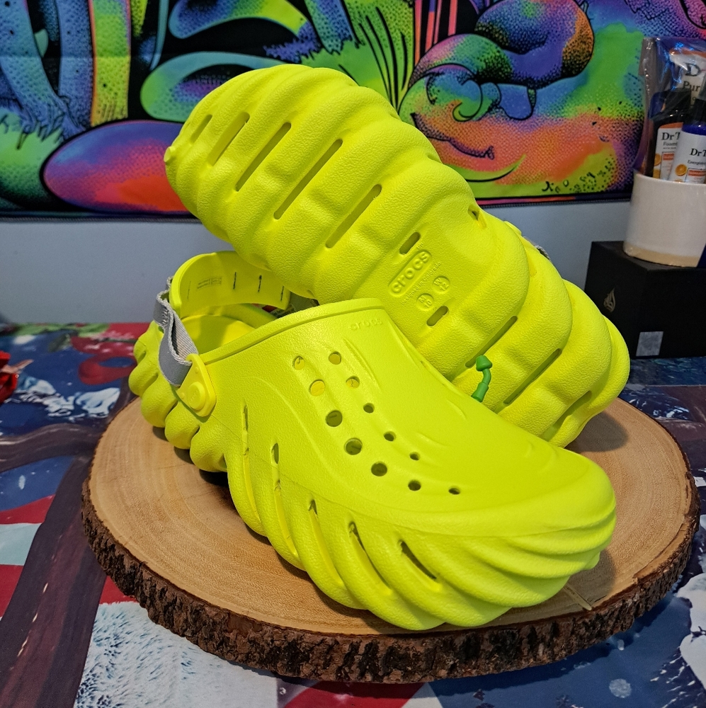 Crocs Echo Reflective Backstrap Slip On Clogs Sol… - image 1